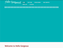 Tablet Screenshot of hellogorgeoussalon.ca